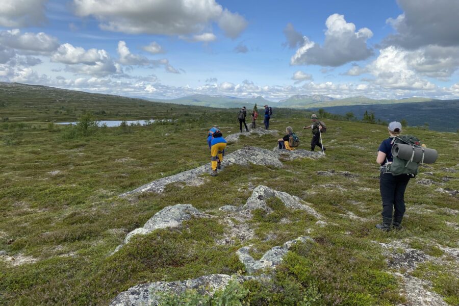 på fjelltur