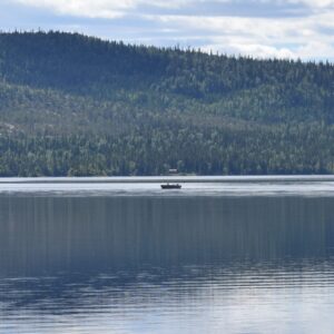 Båt på Laksjøen