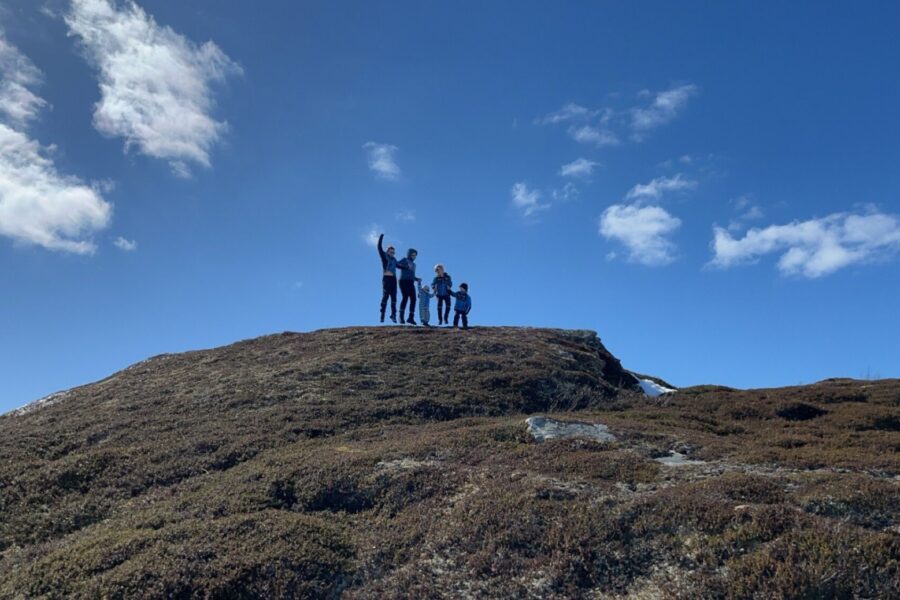 Familie på tur