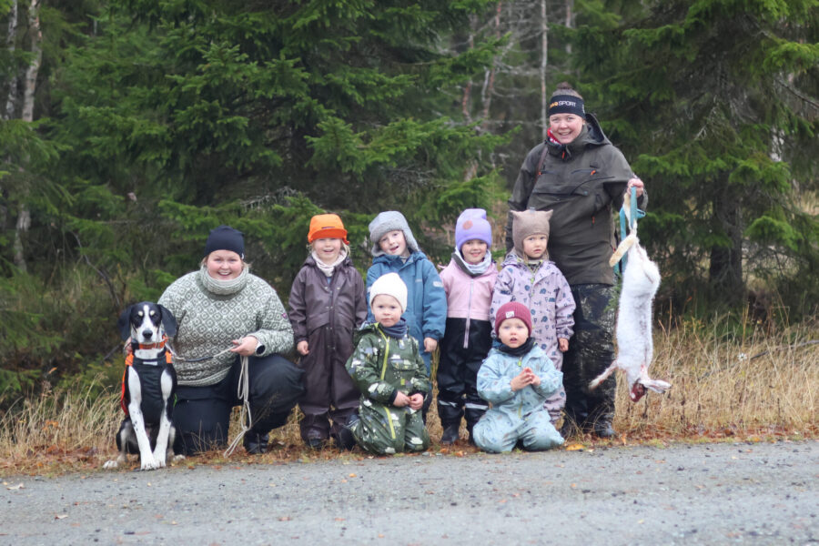 Sørli barnehage på harejakt