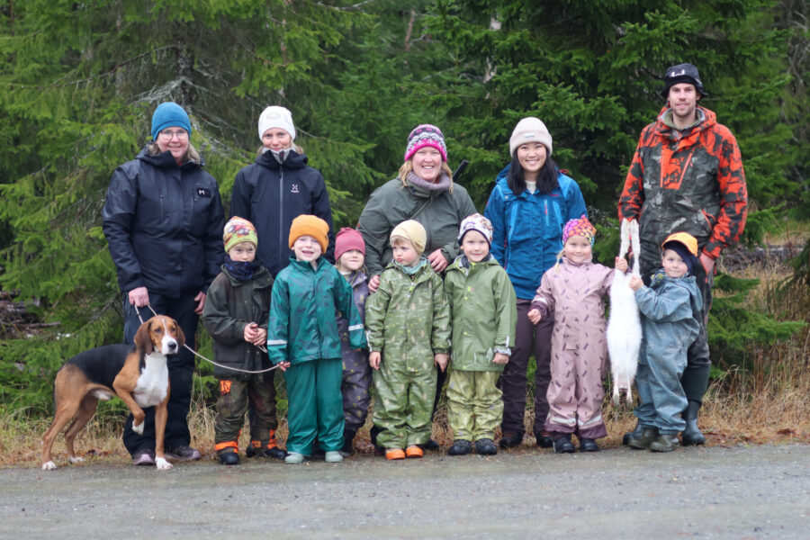 Sørli barnehage på harejakt