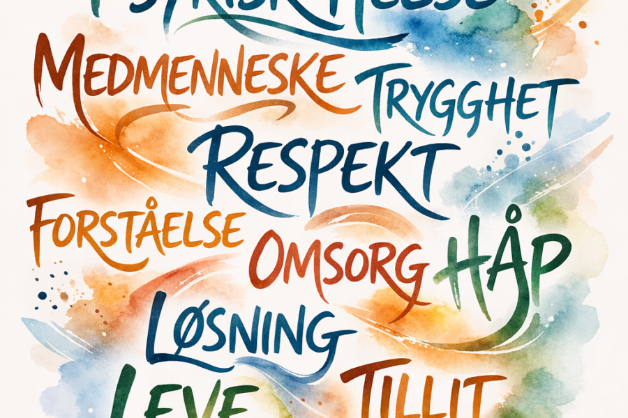 Ordsky psykisk helse