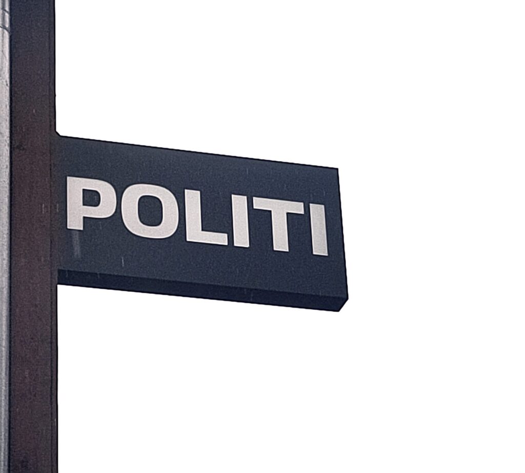 Politi skilt